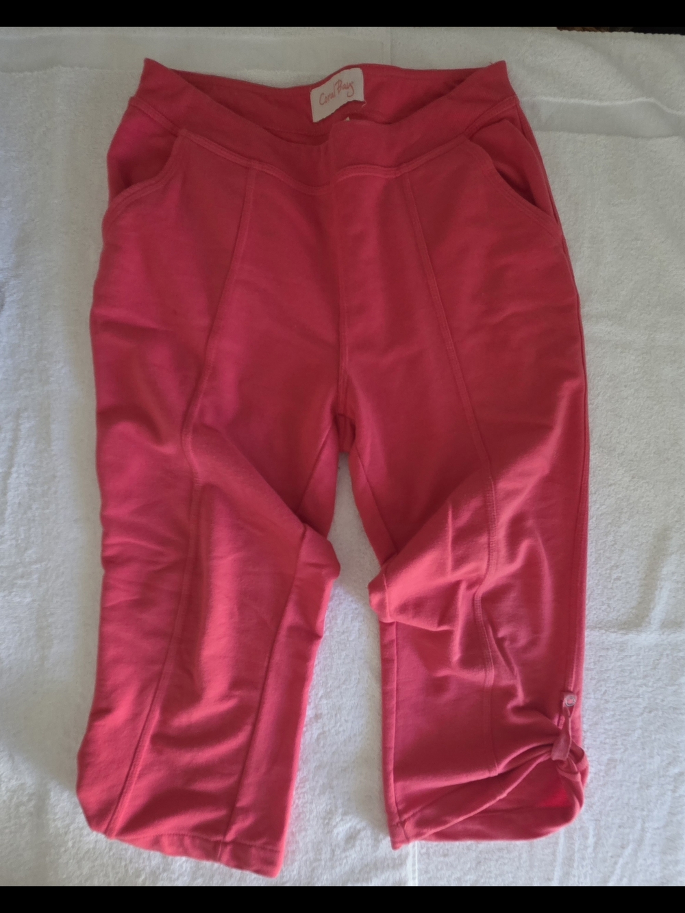 Coral Bay Pink Capri Active Pants